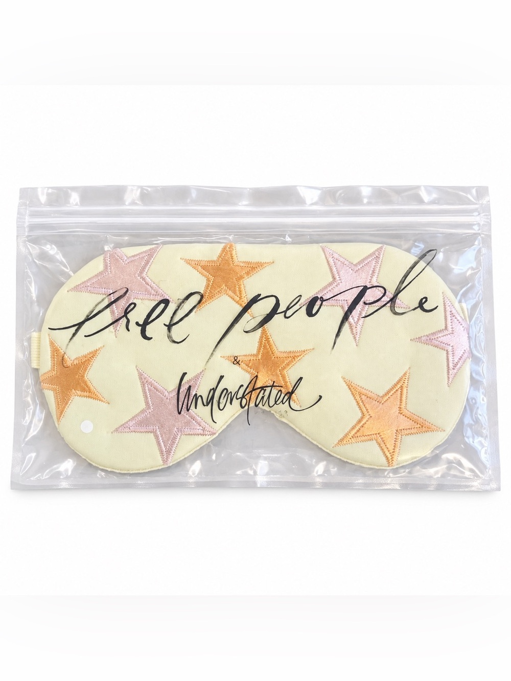 Free People Star Embroidered Sleep Eye Mask New